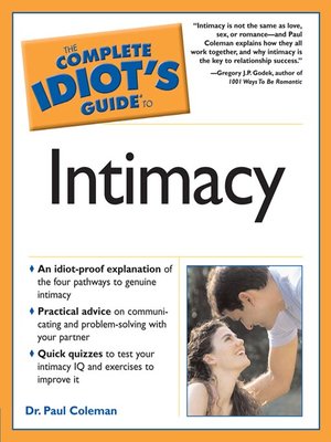 cover image of The Complete Idiot's Guide to Intimacy